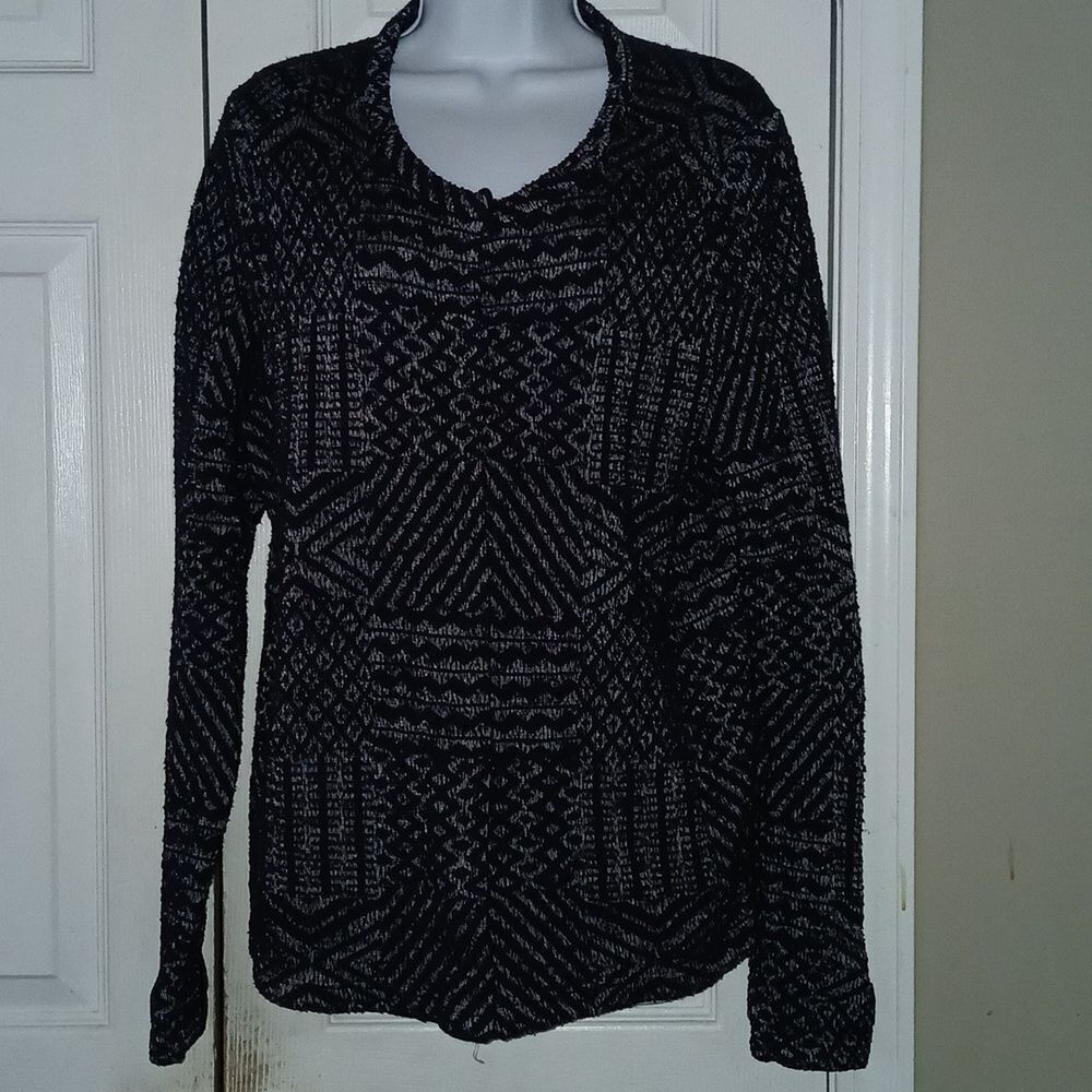 Lucky Brand  navy and gray snap front cardigan  jacket with pockets  Sz XL  NWOT
